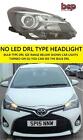 Toyota Yaris 2014 - 2018 Headlight Headlamp Right Driver Side No Projector/Drl