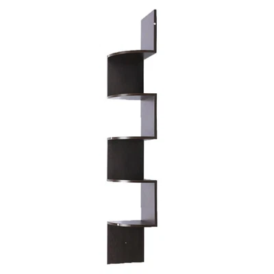 Sarantino 5 Tier Corner Wall Shelf Display Shelves Dvd Book Storage Rack - image 1 of 4