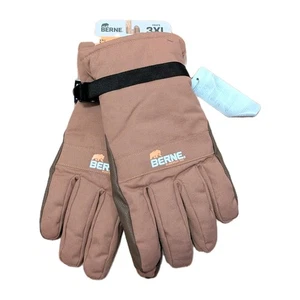 Berne Guantes de Trabajo Hombre Marrón 3XL 3m Aislados Ajustables Impermeables Nuevos - Imagen 1 de 9