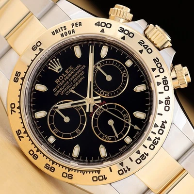 2019 CARD ROLEX DAYTONA COSMOGRAPH 116503 BLACK DIAL 18K GOLD STEEL 40MM WATCH - Image 1 of 4