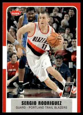2007-08 Fleer Sergio Rodriguez Portland Trail Blazers #117 - Image 1 of 2