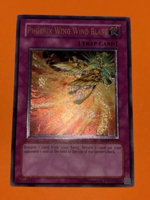 Phoenix Wing Wind Blast FET-EN053 Ultimate Rare UNLIMITED MISPRINT Foil Shift NM - Image 1 of 4