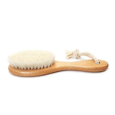 Wooden Baby Hair Brush For Newborns Infant Hair Comb Soft Wool Hair Scalp CMBL - Image 1 of 4