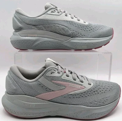 Brooks Adrenaline GTS 24 Gray Pink Women's Running Shoes Size 7.5 Wide EXCELLENT - Image 1 of 4