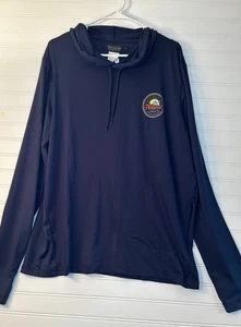 NUEVO CON ETIQUETAS Pendleton Para hombres L Camiseta con Capucha para Sol Surf Logo Protección contra Erupciones Azul Marino Sudadera con Capucha L/S - Imagen 1 de 9