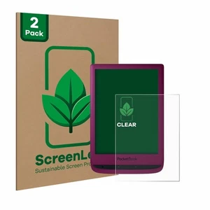 2x ScreenLeaf Displayschutzfolie für PocketBook Touch Lux 5 nachhaltig verpackt - Bild 1 von 10