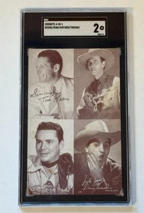 1950s Exhibit Western Stars 4-In-1 Keene/King/Hayden Thomas - SGC 2 - Picture 1 of 2