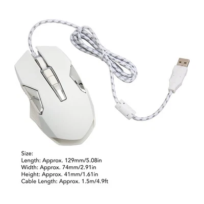 RGB Gaming Mouse Multifunction Ergonomic 7200 DPI Wired Optical Gaming Mouse - Image 1 of 4