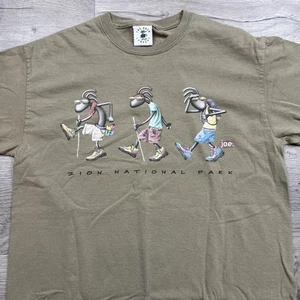 Vintage Hiking Joe ZION NATIONAL PARK T-Shirt Braun Größe M - Bild 1 von 11