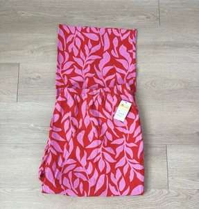 A New Day Womens Pink & Red Leaf Print Wide-Leg Rayon Pants 3X NWT - Picture 1 of 3