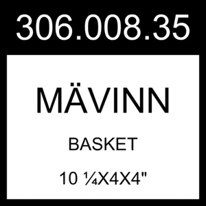 IKEA MAVINN MÄVINN Basket Palm Leaf Handmade 10 ¼x4x4" 306.008.35 - Picture 1 of 1