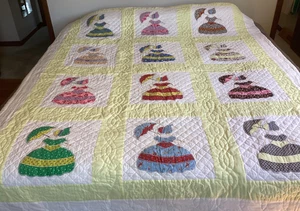 Vintage Quilt Souther Belle Cotton 87 x 72in - Picture 1 of 17