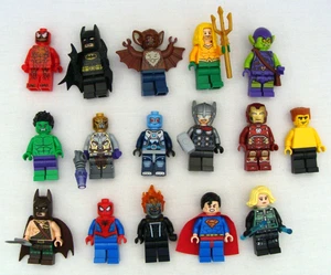 Lego DC Comics And Marvel Minifigure Assorted Lot Of 16 - Picture 1 of 8