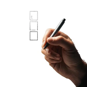 Hand Taking Survey Vinyl Car Decal Sticker – Waterproof & UV-Resistant - Picture 1 of 1