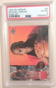 1994 UPPER DECK MJ RARE AIR #61 MICHAEL JORDAN PSA 6 - Picture 1 of 3