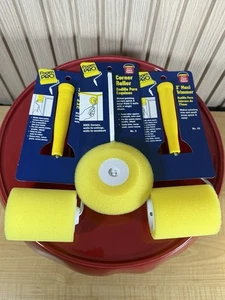 FoamPro Foam Corner Paint Trim Roller 3” Maxi Trimmer 3 Pack Free Shipping New - Bild 1 von 5