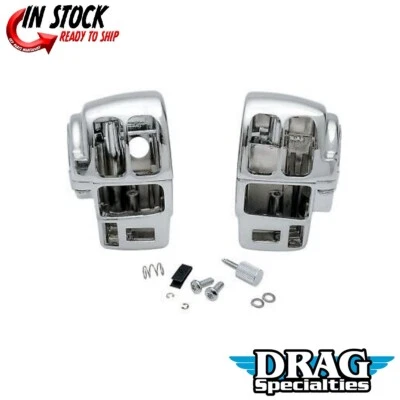 Drag Specialties Chrome Switch Housing for 96-07 w/ Radio & Cruise 0616-0143 Foto 1 de 3