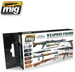 Ammo MIG 7123 - Waffenfarben sechs Acrylfarben-Set jeweils 17 ml - 1. Post - Bild 1 von 7
