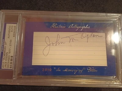 Jack Ogden Mlb Pitcher 1918-32 Giants Reds Browns Auth Auto PSA/Dna - Image 1 of 3