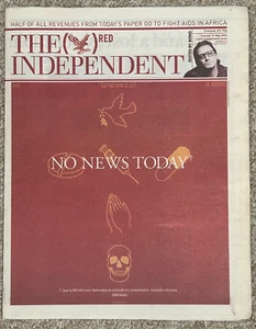 DAMIEN HIRST GUEST EDITOR & FRONT COVER DESIGN FOR THE INDEPENDENT 2006 - NEW - Picture 1 of 9