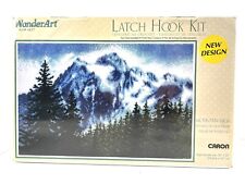 WonderArt Latch Hook Kit #4427 30x50 Mountains High Caron New Sealed