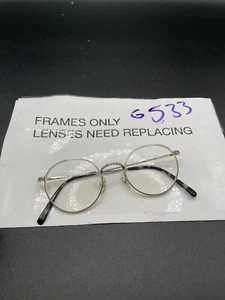 Calvin Klein CK109 530 Round GOLD/BLACK Eyeglasses 47 20 145 - Picture 1 of 5