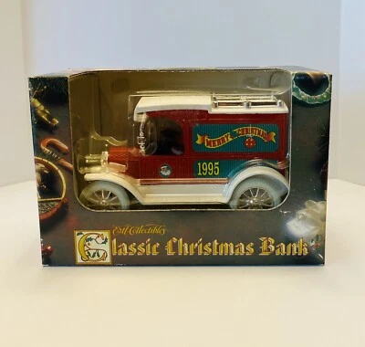 ERTL 1913 Model “T” Van Bank 1995 Classic Christmas Coin Bank - Image 1 of 4