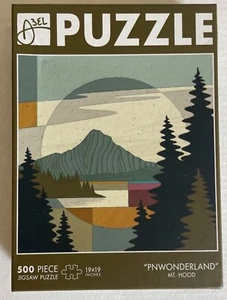 Abelarts Jigsaw Puzzle 500 pc. Mt. Hood PNWONDERLAND 19 x 19 OREGON Complete - Picture 1 of 3
