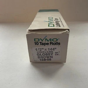 9 Rotoli Nastro Etichettatura Dymo Vintage Marrone Lucido 158-08 1/2”x144” - Foto 1 di 5