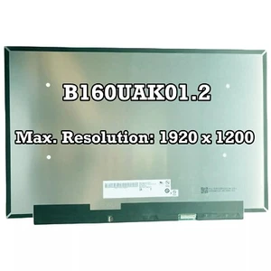 B160UAK01.2 16.0 pulgadas 1920×1200 Repuesto Panel Pantalla Matriz Pantalla LCD Nuevo - Imagen 1 de 2