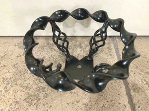 BLACK LOWRIDER BIKE CAGED TWISTED STEERING WHEEL NEW! - Picture 1 of 3