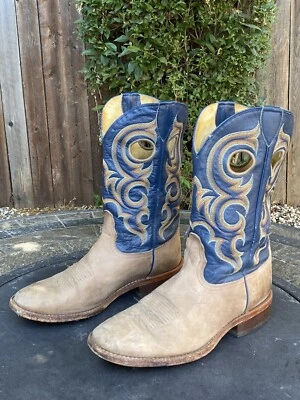 Botas vaqueras vaqueras Nocona Buckaroo para hombre talla 9 D Foto 1 de 4