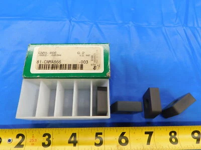 4PCS GREENFIELD CNMA-866 G-2 CARBIDE INSERTS .002-.003H MADE IN U.S.A. - Image 1 of 4