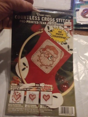 Vogart Countless Cross Stitch Tear-Away Canvas - SANTA FACE - Christmas - 5313s - Image 1 of 4