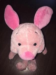 Disney Store London Schwein Ferkel Rosa Kuscheltier Plüschtier Streifen Pink Gra - Picture 1 of 6