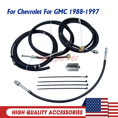 Truck Nylon Fuel Lines Kit for 1988-1997 Chevrolet GMC C1500/2500 K1500/2500 GAS Foto 1 de 4