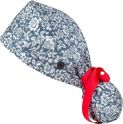 Women Scrub Hat, Surgical Cap, Skulls Scrub Cap,  Nurses Hat, Medical. Scrub Cap - Image 1 of 2