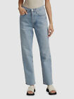 $228 Citizens Of Humanity Women's Blue Mid-Rise Straight Leg Jeans-Pants Size 27