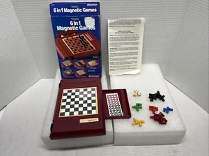 Juego de ajedrez magnético de viaje 6 en 1 Pressman 1990 - Imagen 1 de 3