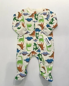 Old Navy Baby Boy Footed Pajamas 0-3 Months Zip Sleep N Play Cute Pjs New - Picture 1 of 2