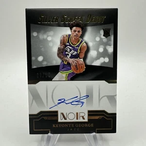 2023-24 Panini Noir Keyonte George Oro Pantalla Plateada Debut Novato RC Automático/25 - Imagen 1 de 2