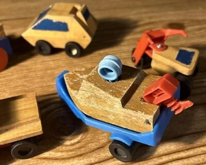 Mattel 1970 - 1971 Putt Putt Wooden Toy Vehicles Motorcycle Boat One Unbranded - Picture 1 of 8