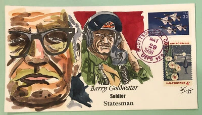 Wild Horse HP Barry Goldwater Soldier Statesman 1998 FDC #35/55 Sc 1192, 3167 - Image 1 of 4