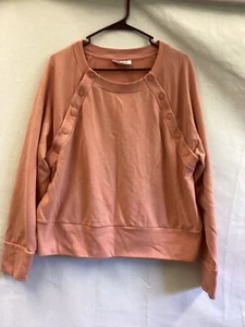 Suéter a presión rosa maternidad enfermería/lactancia para mujer talla XL - Imagen 1 de 11