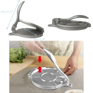 7.9in Manual Tortilla Taco Dough Presser Pizza Base Press Tool Aluminum Alloy - Picture 1 of 16