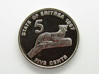 Eritrea 5 Cents coin 1997 Leopard animal coin uncirculated wild cat ebayship