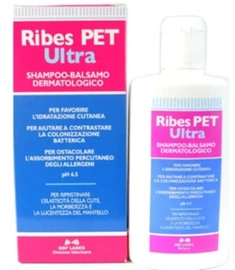 Ribes Pet ULTRA Shampoo Balsamo Dermatologico Cani Gatti 200 Ml NBF Anallergico - Foto 1 di 1