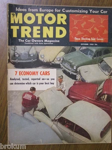 MOTOR TREND OCTOBER 1953 THE CAR OWNERS MAGAZINE - Imagen 1 de 3