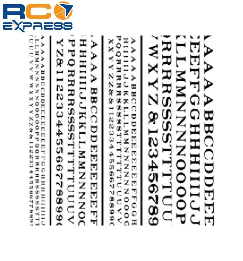 Woodland Scenics Railroad letras romanas negro WOODT505 Foto 1 de 1