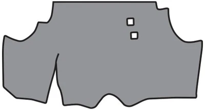 Alfombrilla maletero Pontiac Firebird 1978-1981 transmisión automática - vinilo TM Foto 1 de 2